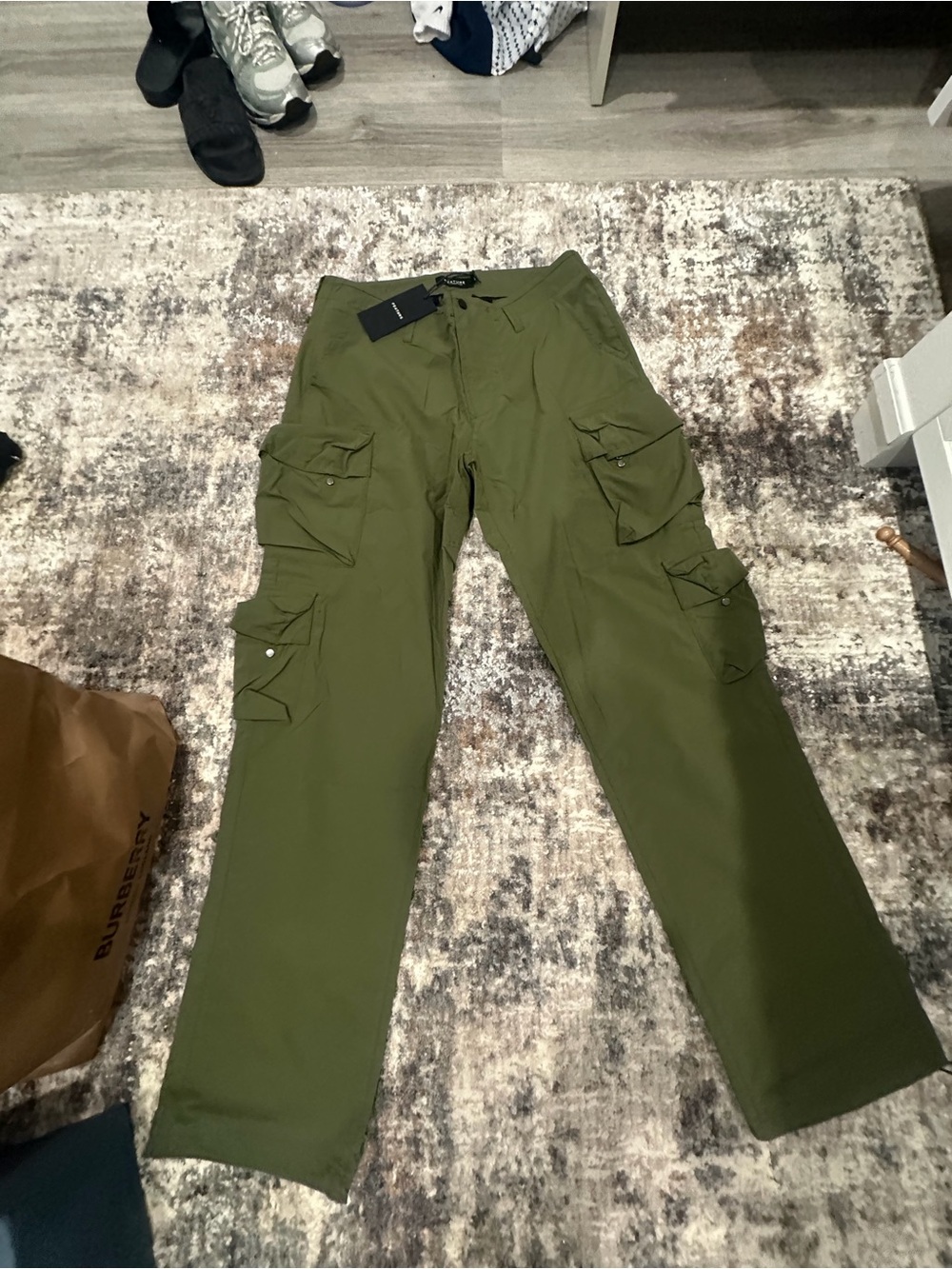 KEANE cargo XL Olive Green Cargo Pants